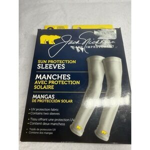Jack Nicklaus Sun Protection Sleeves UV Arm Cover Golf Outdoor White Size M/L